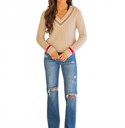 Olivaceous Alany Sweater In Taupe In Neutral