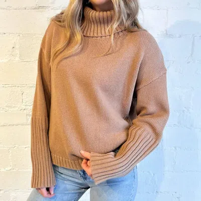 Olivaceous Alpine Forest Sweater In Tan In Beige