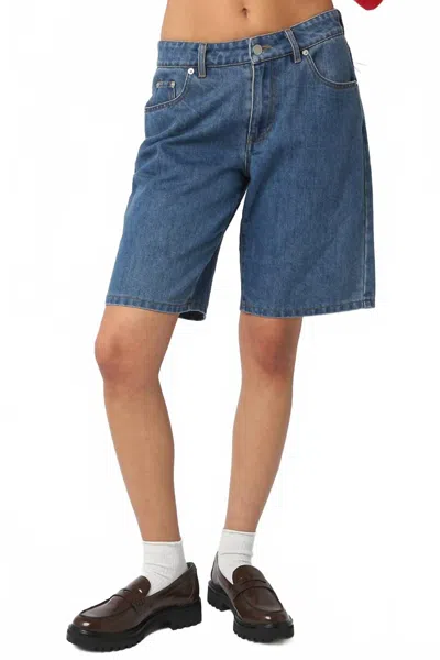 Olivaceous Ashly Bermuda Shorts In Denim In Blue