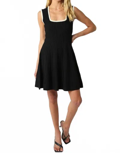 Olivaceous Audrey Mini Dress In Black