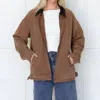 Olivaceous Barn Relaxed Fit Jacket In Brown In Brown