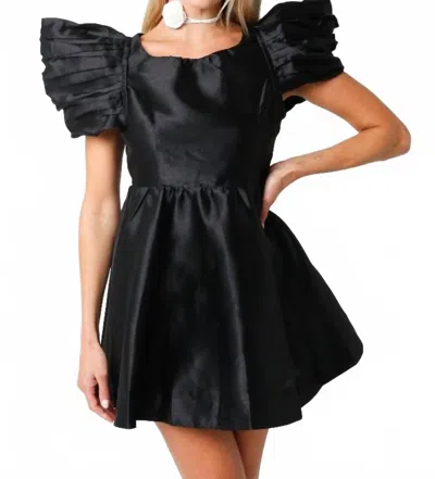 Olivaceous Bella Mini Dress In Black
