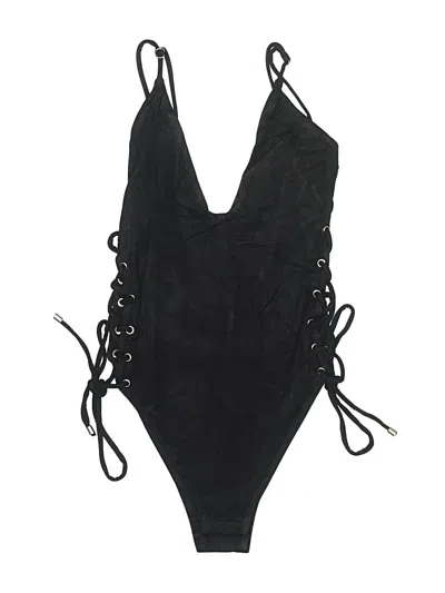 Pre-owned Olivaceous Bodysuit In Black