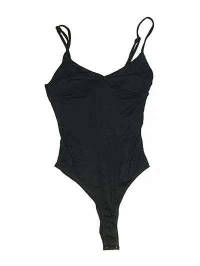 Pre-owned Olivaceous Bodysuit In Black