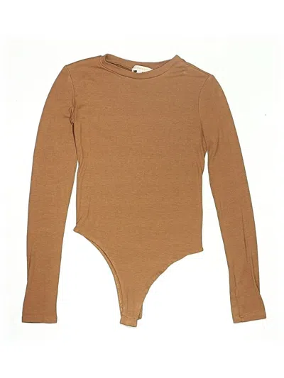 Pre-owned Olivaceous Bodysuit In Brown