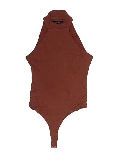 Pre-owned Olivaceous Bodysuit In Brown