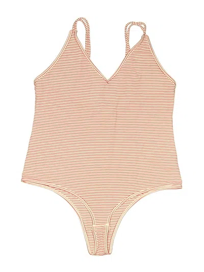 Pre-owned Olivaceous Bodysuit In Orange