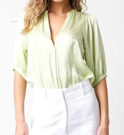Olivaceous Bright Ideas Top In Green