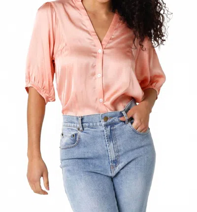 Olivaceous Bright Ideas Top In Orange In Pink