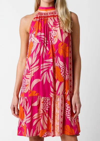 Olivaceous Brittany Dress In Pink/orange In Multi
