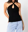 Olivaceous Caitlin Top In Black In Black