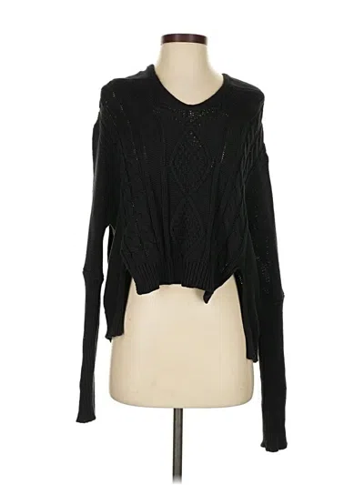 Pre-owned Olivaceous Cardigan Sweater In Black