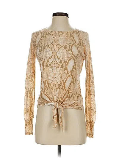 Pre-owned Olivaceous Cardigan Sweater In Gold