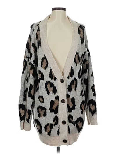 Pre-owned Olivaceous Cardigan Sweater In Silver