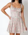 Olivaceous Carol Floral Dress In Multi