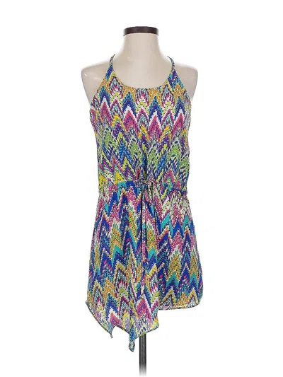 Pre-owned Olivaceous Casual Dress In Blue