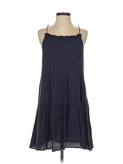 Pre-owned Olivaceous Casual Dress In Blue