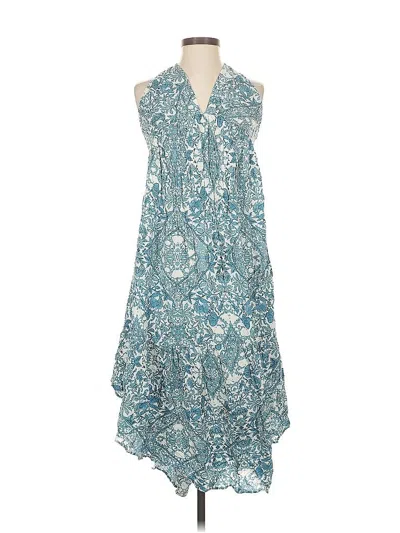 Pre-owned Olivaceous Casual Dress In Blue