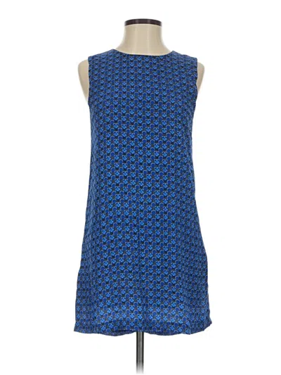 Pre-owned Olivaceous Casual Dress In Blue