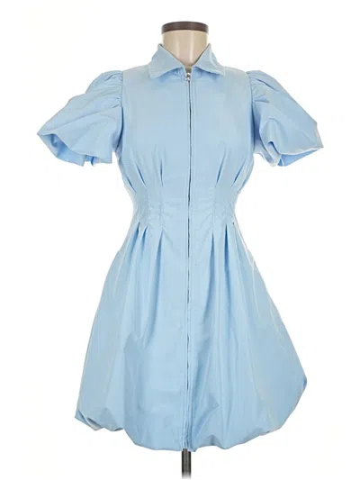 Pre-owned Olivaceous Casual Dress In Blue