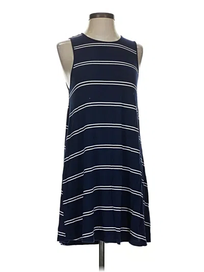 Pre-owned Olivaceous Casual Dress In Blue