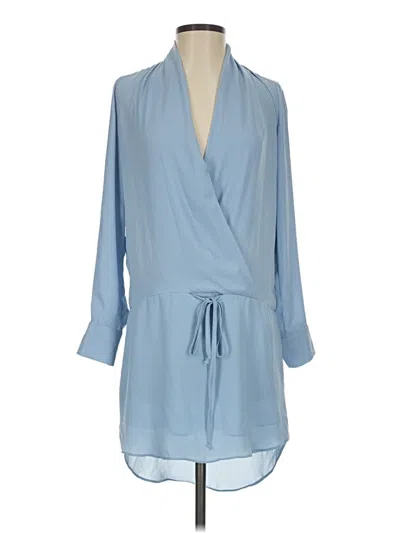 Pre-owned Olivaceous Casual Dress In Blue