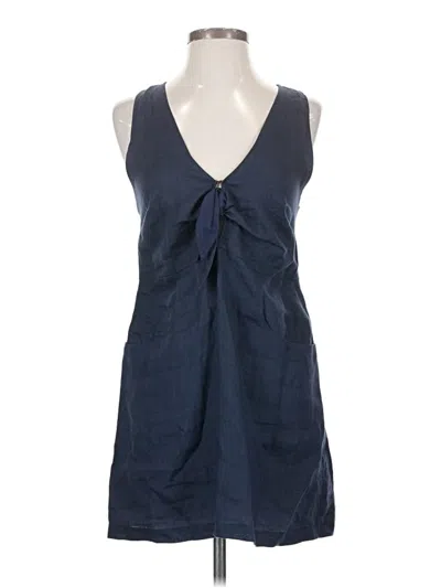 Pre-owned Olivaceous Casual Dress In Blue