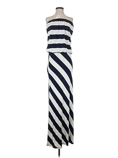 Pre-owned Olivaceous Casual Dress In Blue
