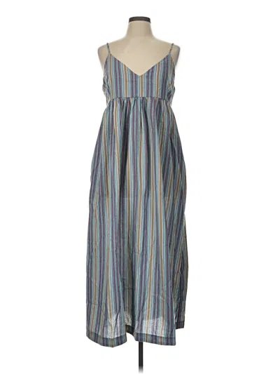 Pre-owned Olivaceous Casual Dress In Blue