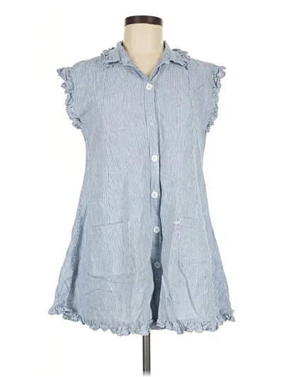 Pre-owned Olivaceous Casual Dress In Blue
