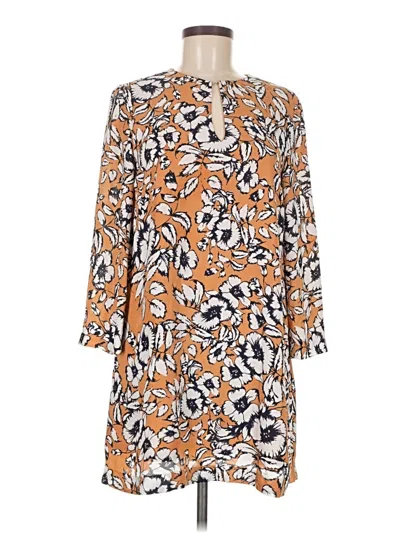 Pre-owned Olivaceous Casual Dress In Brown