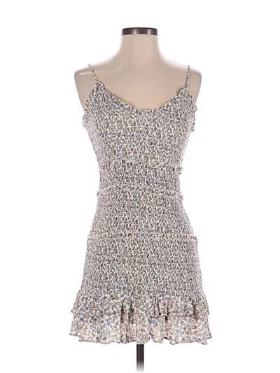 Pre-owned Olivaceous Casual Dress In Brown
