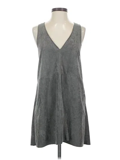 Pre-owned Olivaceous Casual Dress In Gray