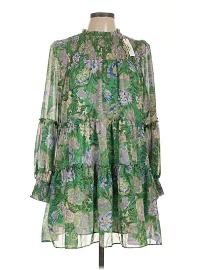 Pre-owned Olivaceous Casual Dress In Green