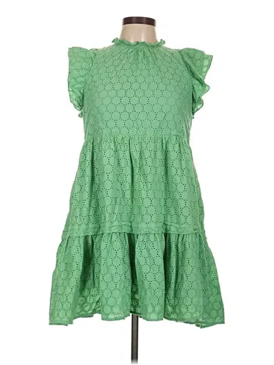 Pre-owned Olivaceous Casual Dress In Green