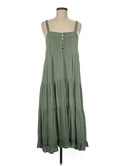 Pre-owned Olivaceous Casual Dress In Green