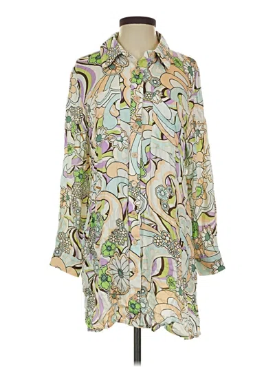 Pre-owned Olivaceous Casual Dress In Green