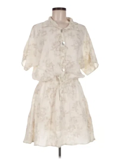 Pre-owned Olivaceous Casual Dress In Ivory