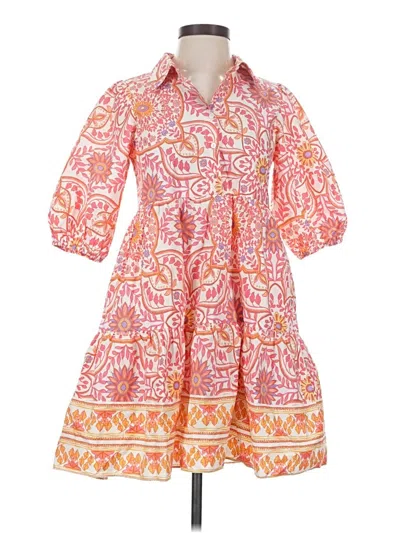 Pre-owned Olivaceous Casual Dress In Orange