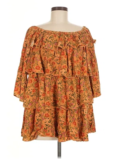 Pre-owned Olivaceous Casual Dress In Orange