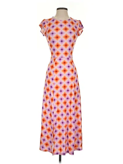 Pre-owned Olivaceous Casual Dress In Orange