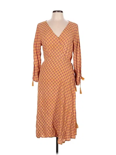 Pre-owned Olivaceous Casual Dress In Orange