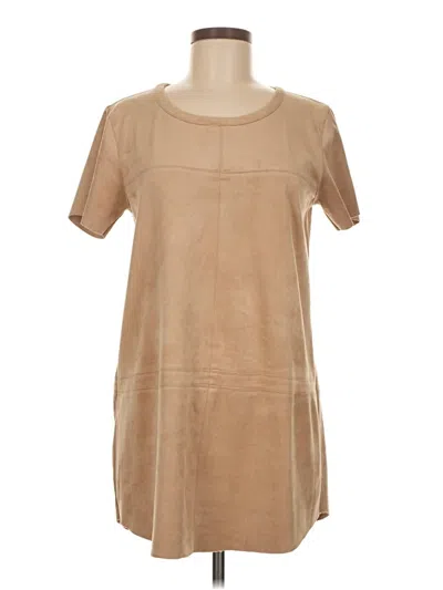 Pre-owned Olivaceous Casual Dress In Tan