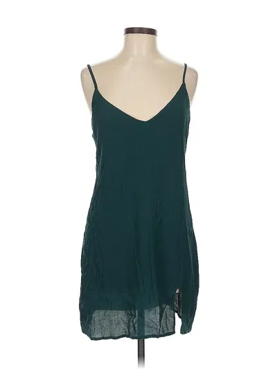 Pre-owned Olivaceous Casual Dress In Teal