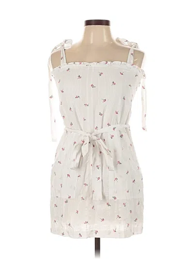 Pre-owned Olivaceous Casual Dress In White