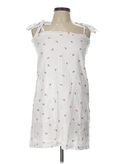 Pre-owned Olivaceous Casual Dress In White