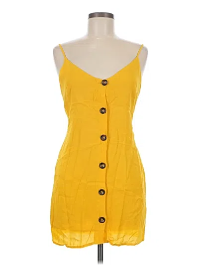 Pre-owned Olivaceous Casual Dress In Yellow