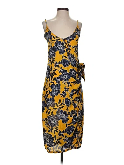 Pre-owned Olivaceous Casual Dress In Yellow