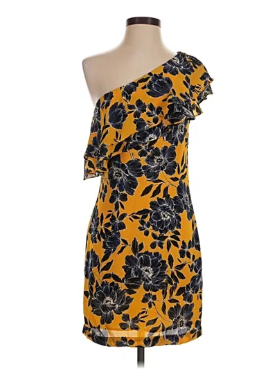 Pre-owned Olivaceous Casual Dress In Yellow