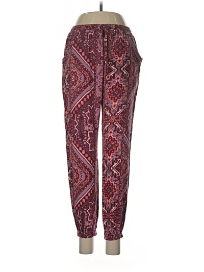 Pre-owned Olivaceous Casual Pants In Burgundy